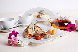 Shaverma in a restaurant