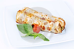 Shaverma in a restaurant