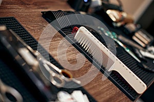 Shaving accessories and tools of barber shop