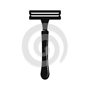 shaving razor icon logo vector