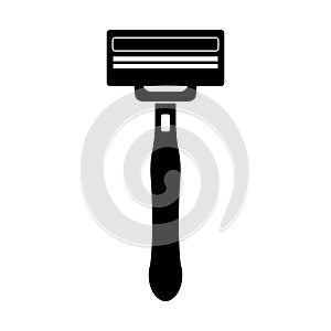 shaving razor icon logo vector