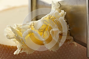 Shaving tete de moine cheese