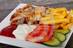 shawarma in plate