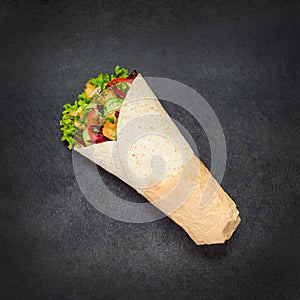 Shawarma Rolled Sandwich