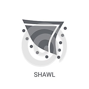 Shawl icon. Trendy Shawl logo concept on white background from C