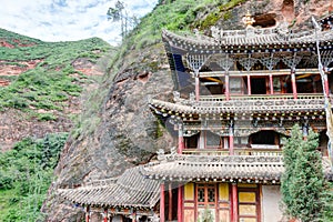 Shazong Ritod Monastery(Xiazongsi). a famous Monastery in Pingan, Qinghai, China.