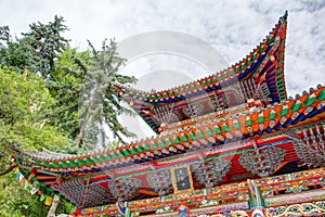 Shazong Ritod Monastery(Xiazongsi). a famous Monastery in Pingan, Qinghai, China.