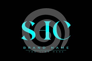 SHC abstract letter logo design