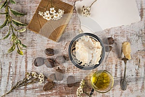 Shea butter with shea product and nuts