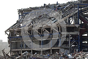 SHEA stadium building is demolished