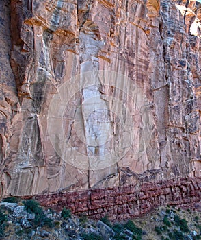 Shear Rock Wall Grand Canyon National Park