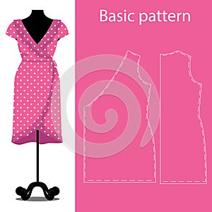 Sheath dress basic sewing pattern