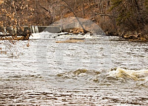 Sheboygan River Raging in Winter