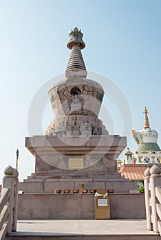 Shechen Stupa French Buddhist Association French Temple in Lumbini, Nepal.