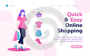 Sheconomy landing page layout