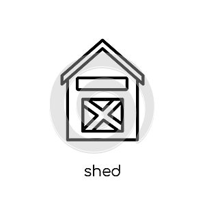 Shed icon from Agriculture, Farming and Gardening collection. photo