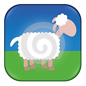 Sheep App Icon Button