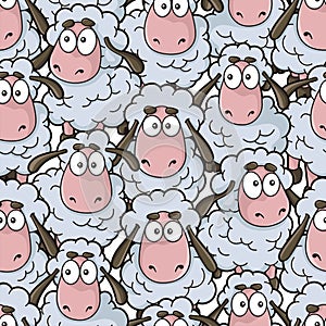 Sheep Cartoon Pattern