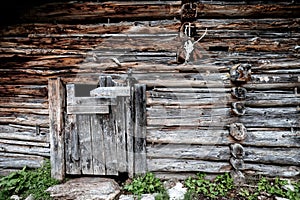 A sheep and goat stable on an austrian alpine pasture