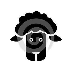 Sheep, lamb icon, vector illustration