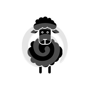 Sheep, lamb icon, vector illustration
