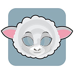 Sheep mask for festivities