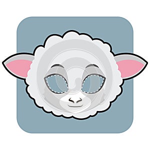Sheep mask for festivities photo