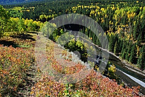 Sheep River Valley in Autumn