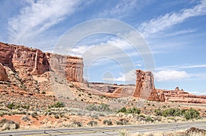 Sheep Rock in Arches National Park