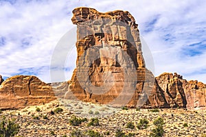 Sheep Rock Formation Canyon Arches National Park Moab Utah