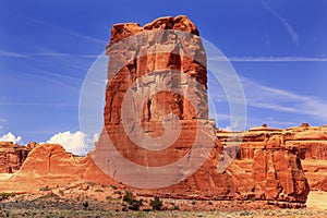 Sheep Rock Formation Canyon Arches National Park Moab Utah