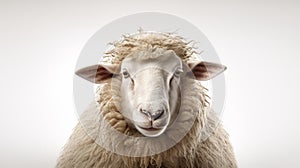 Sencillo Sheep Head: A Crisp And Clean Frieke Janssens-inspired Portrait photo