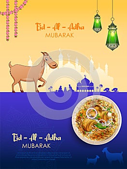 sheep wishing Eid ul Adha Happy Bakra Id holy festival of Islam Muslim