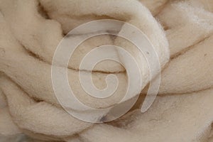 Sheep wool roving