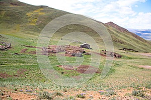 Sheepfold and shepherd's hut photo