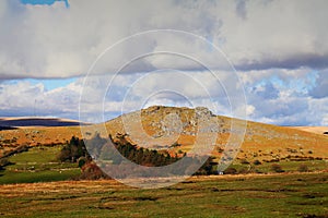 Sheepstor, Dartmoor, Sunset Devon uk