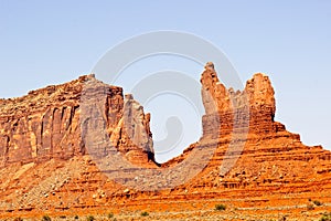 Sheer Cliffs & Jagged Outcroppings In High Desert photo