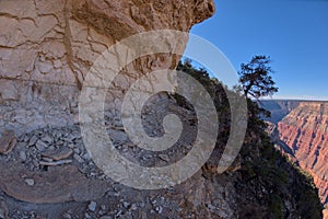 Sheer cliffs west of Pima Point Grand Canyon