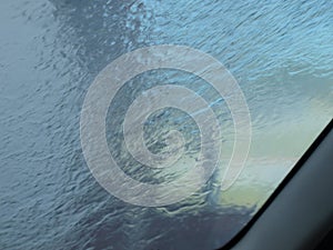 A Sheer Wash of Water Forms Pattern in Abstract