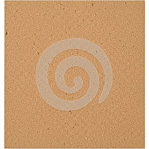 Sheet of cork material with a uniform texture and light brown