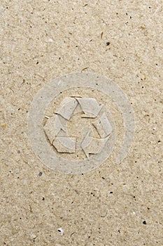 A sheet of gray recycled cardboard texture as background