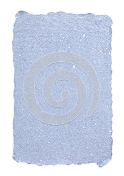 A Sheet of Handmade Paper Isolated on a White Background