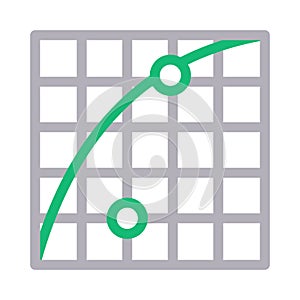 Sheet vector color line icon