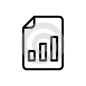 Sheet vector thin line icon