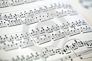 Sheet Music Bokeh