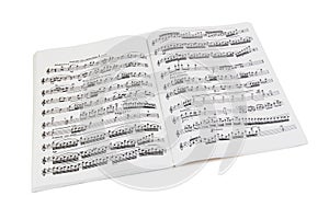 Sheet music book photo