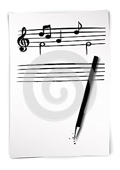 Sheet music draft