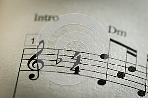 Sheet music note