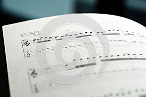 Sheet music note