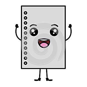 Sheet of notebook school